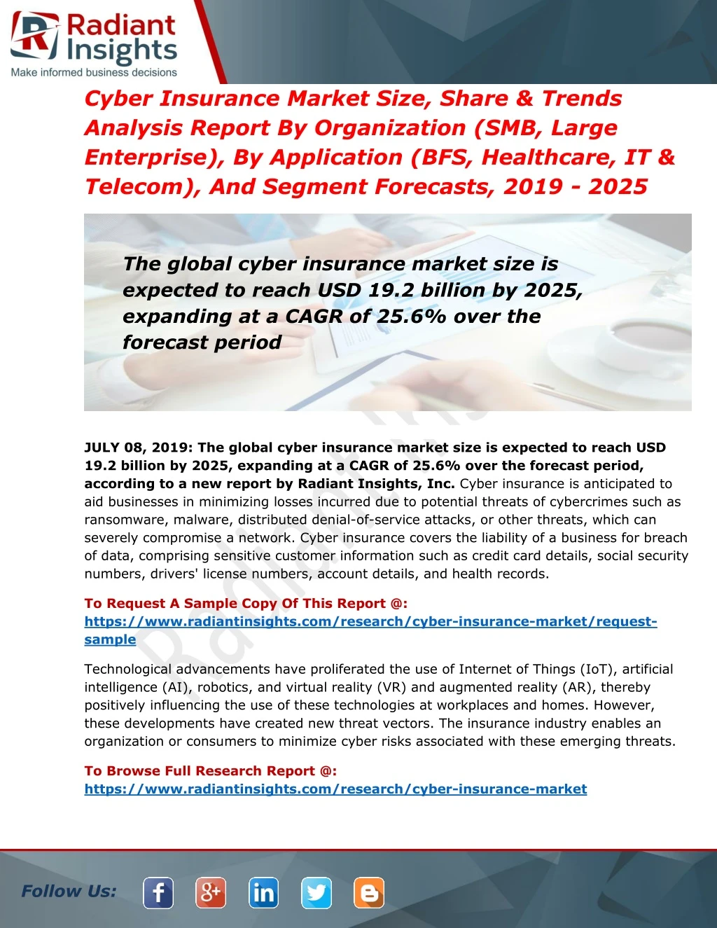 cyber insurance market size share trends analysis