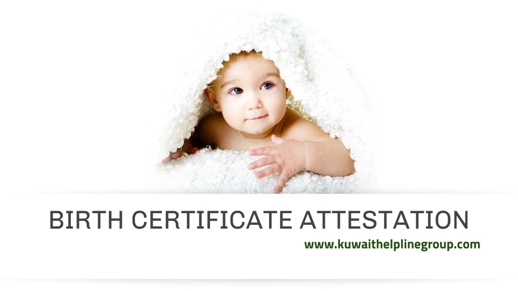 birth certificate attestation