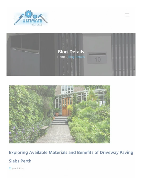 Exploring Available Materials and Benefits of Driveway Paving Slabs Perth