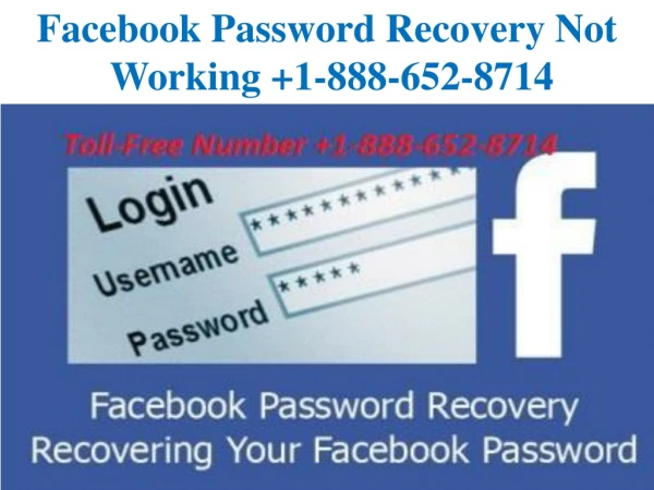 Facebook Password Recovery Not Working 1-888-652-8714