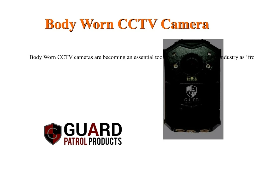 body worn cctv camera