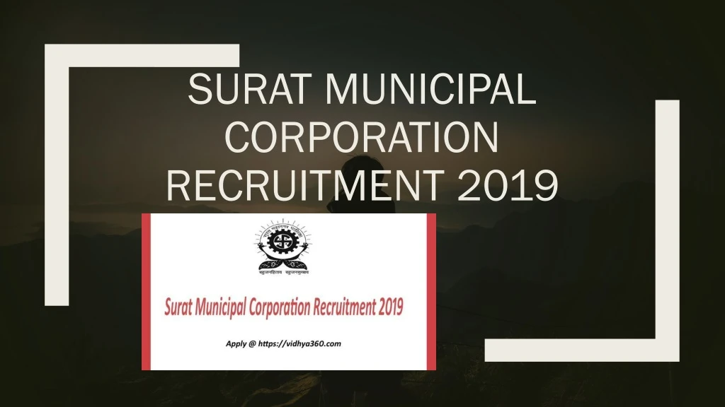 surat municipal corporation recruitment 2019