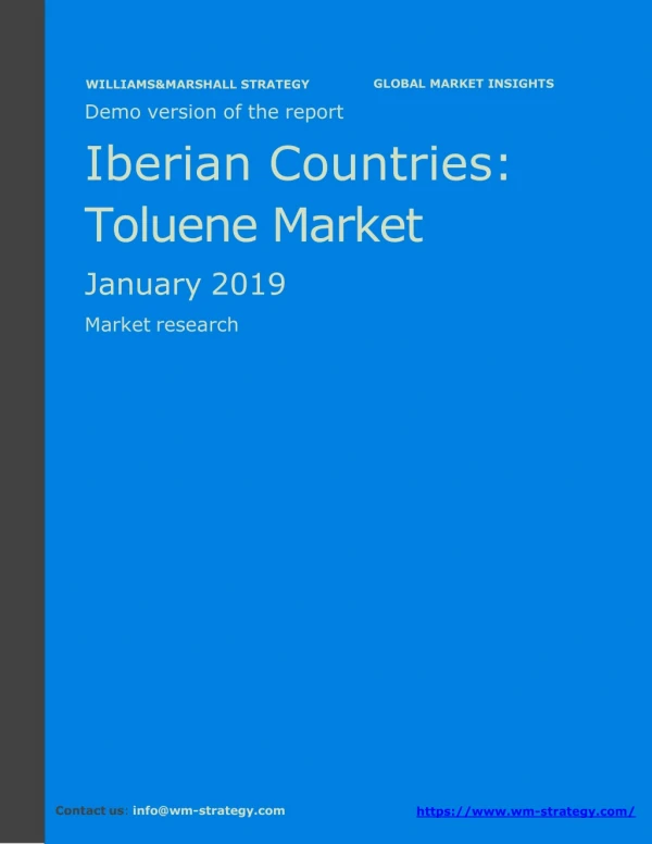 WMStrategy Demo Iberian Countries Toluene Market January 2019