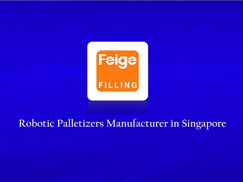 robotic palletizers manufacturer in singapore