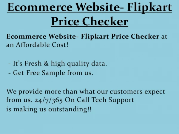 ecommerce website flipkart price checker