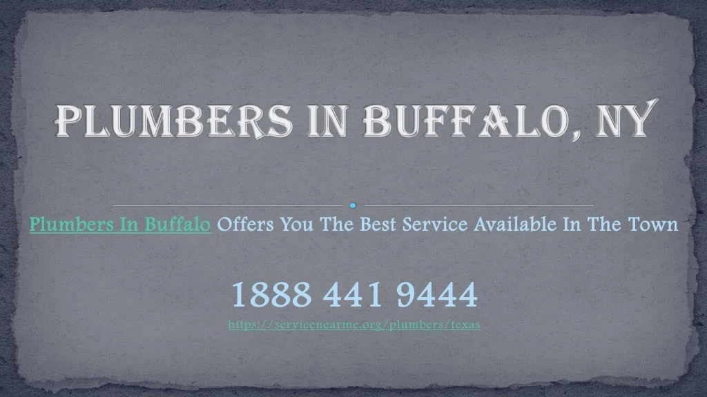 plumbers in buffalo ny