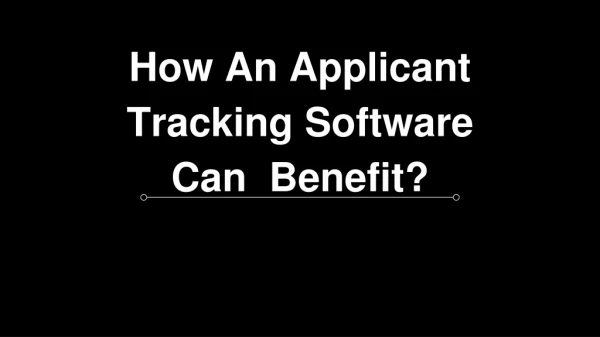 2019 Applicant Tracking System