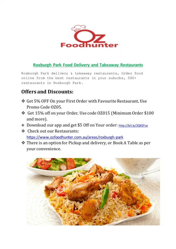 Food Delivery & Takeaway restaurants in Roxburgh Park | OzFoodHunter