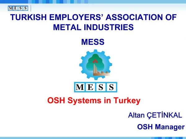 TURKISH EMPLOYERS ASSOCIATION OF METAL INDUSTRIES MESS