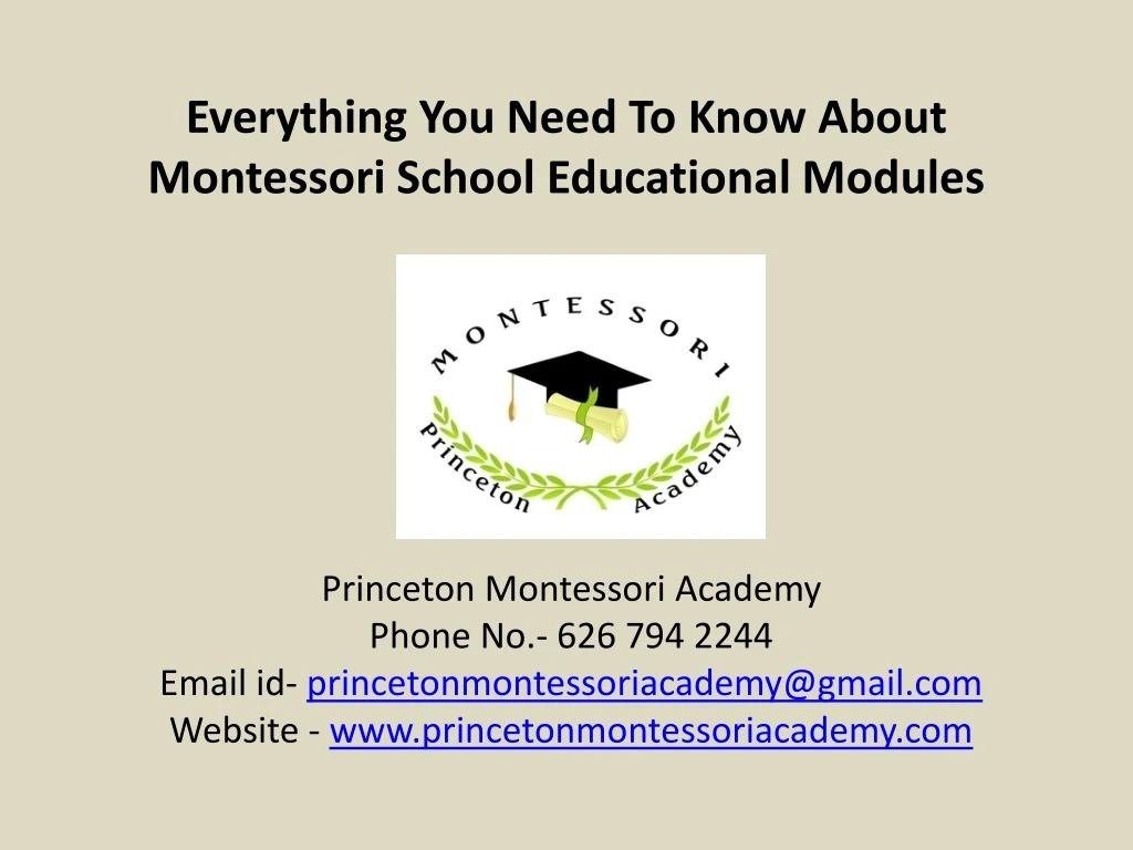 everything you need to know about montessori school educational modules