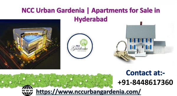 Residential apartments for sale in NCC Urban Gardenia Hyderabad