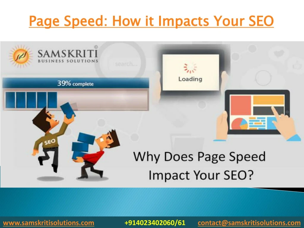 page speed how it impacts your seo