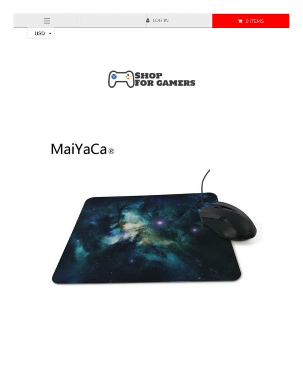 Space Art Wallpaper Anti-Slip Mouse Pad