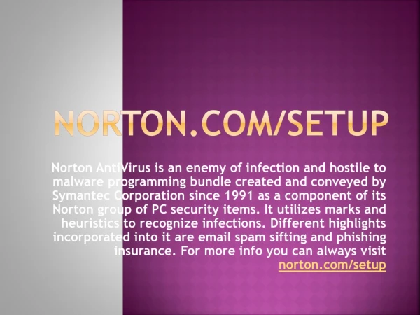 Norton.com/Setup- Antivirus Product Key