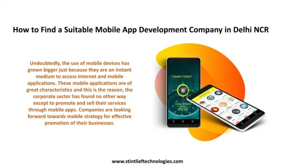 How to Find a Suitable Mobile App Development Company in Delhi NCR