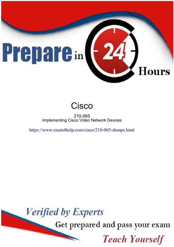 Latest Cisco 210-065 Study Material Offered By Exam4Help.com Free Demo