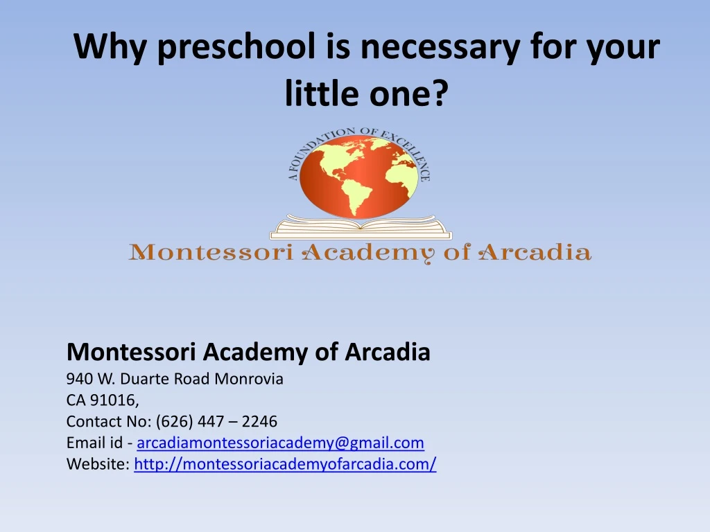 why preschool is necessary for your little one