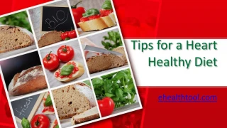 Tips for a Heart Healthy Diet