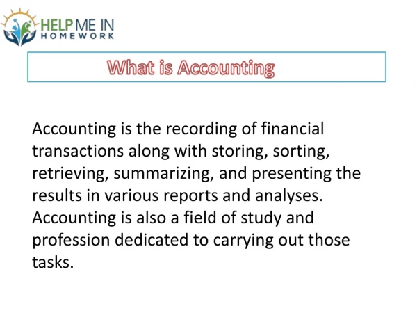 Accounting Help