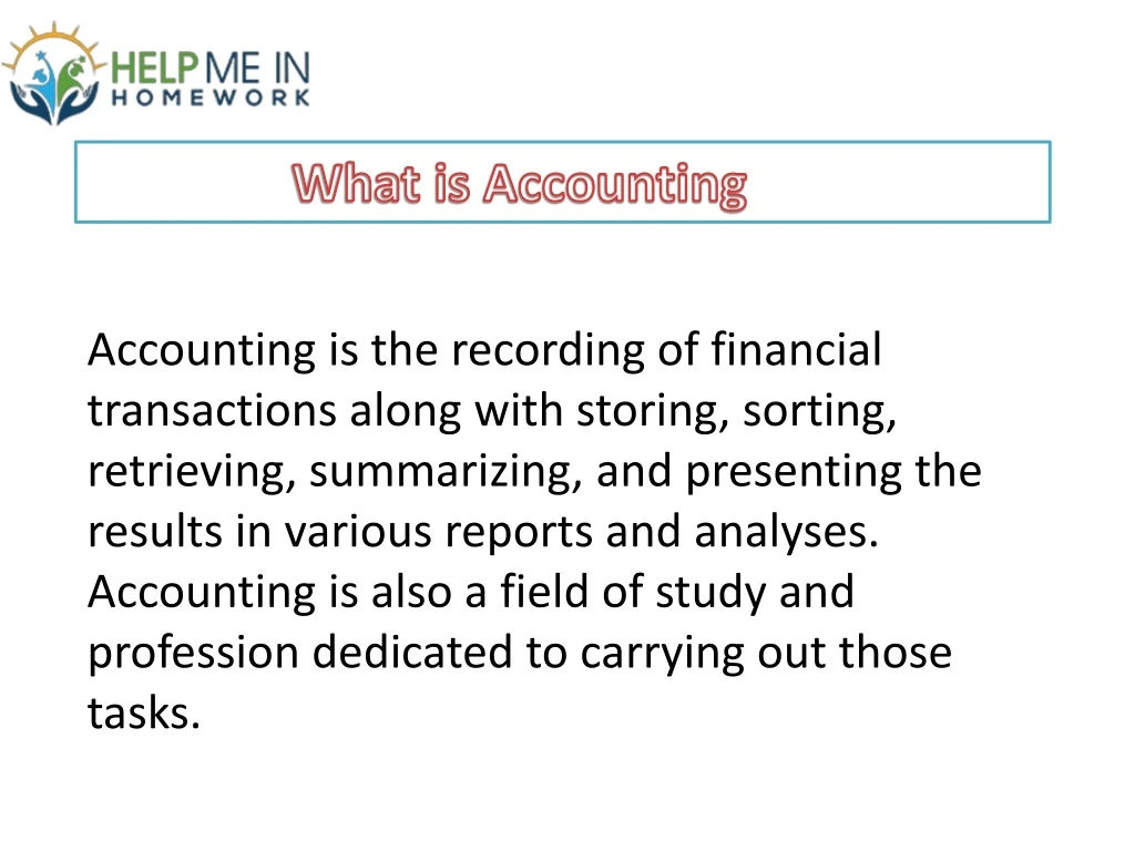 what is accounting