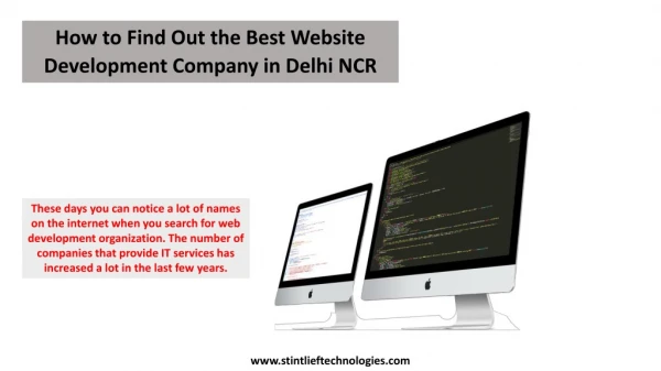 How to Find Out the Best Website Development Company in Delhi NCR