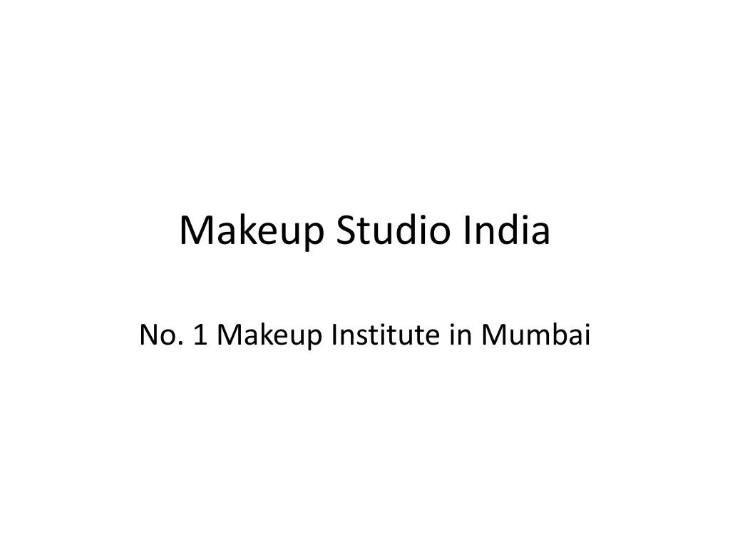 makeup studio india