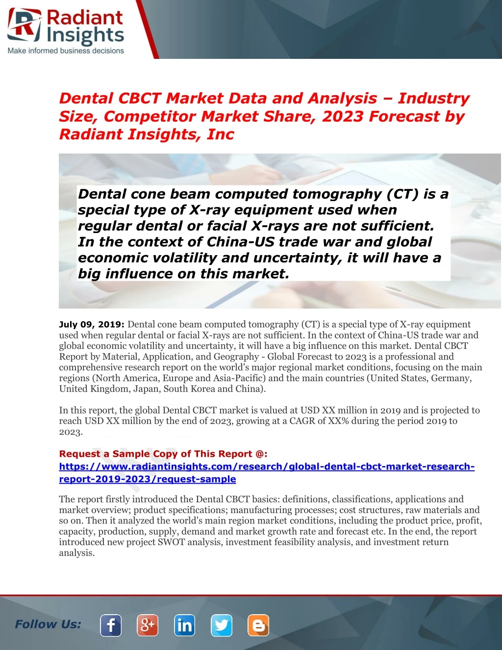 dental cbct market data and analysis industry