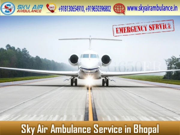 Use Authorized Air Ambulance Service in Bhopal