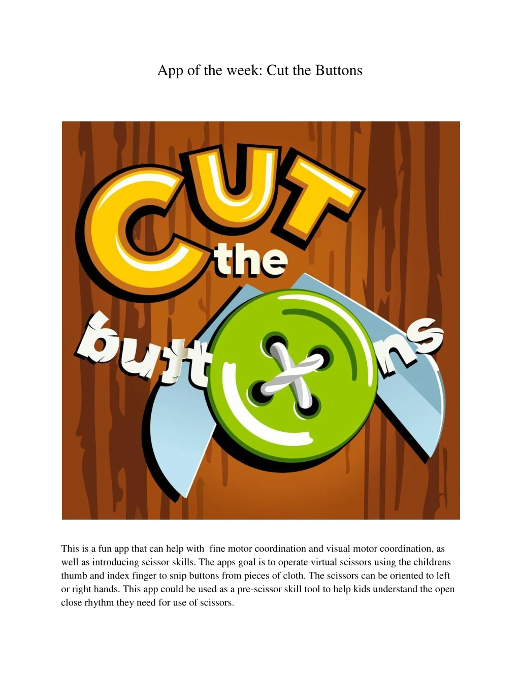 app of the week cut the buttons