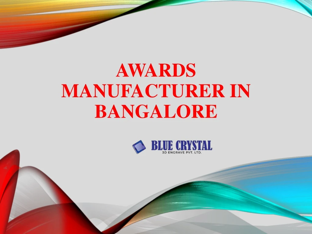 awards manufacturer in bangalore