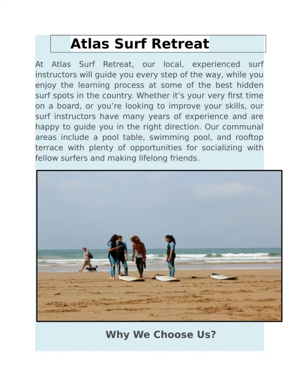 Atlas Surf Retreat