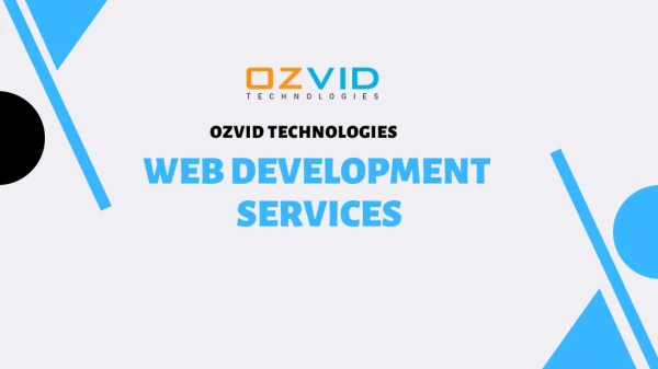 Growing Web Development Services Company | OZVID