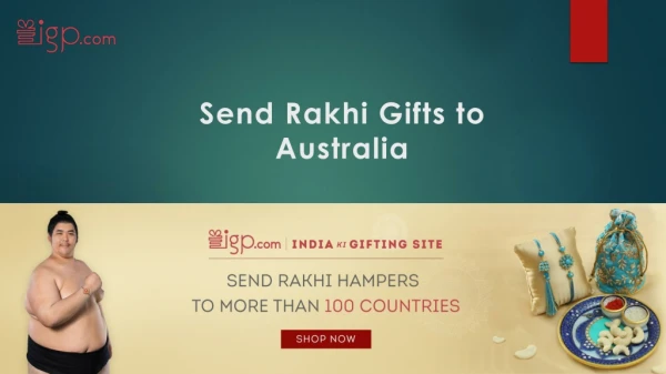 Send Rakhi and Rakhi gifts to Australia