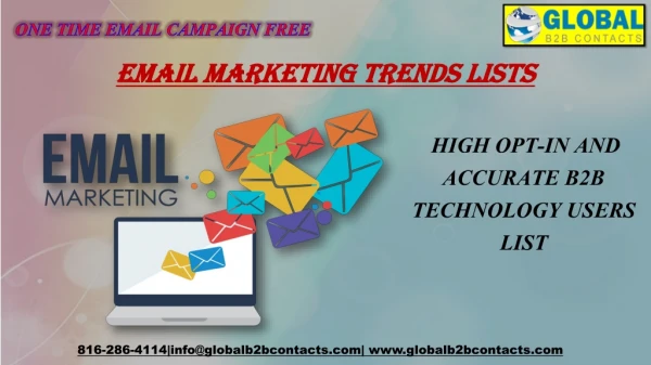 Email Marketing Trends lists