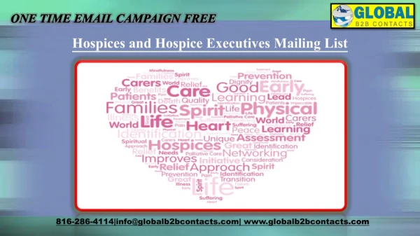 Hospices and Hospice Executives Mailing List