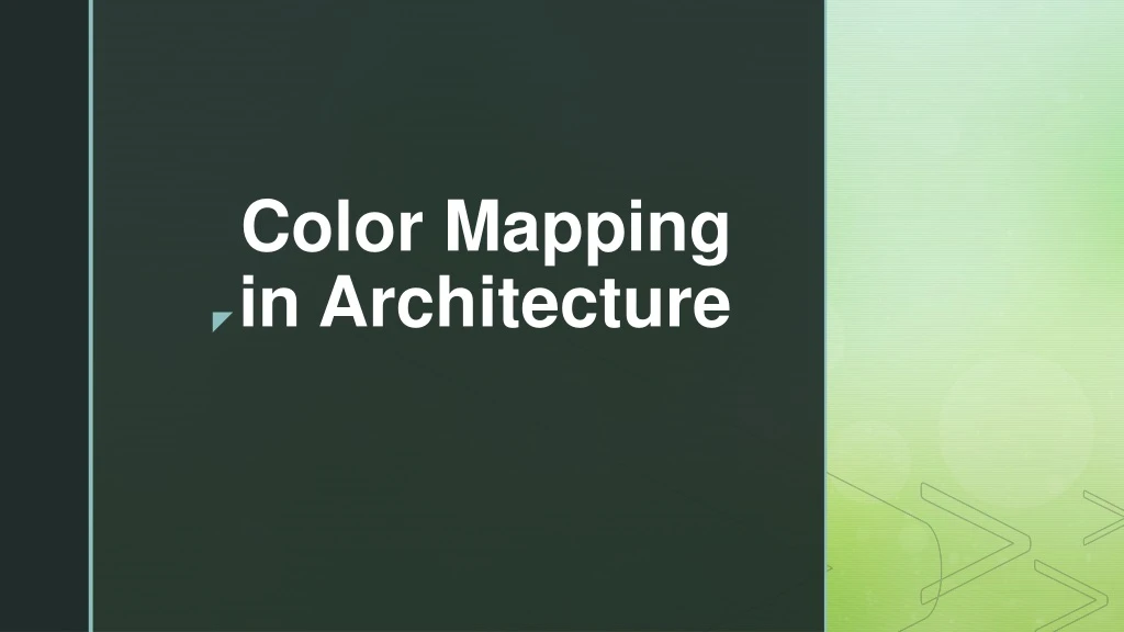color mapping in architecture