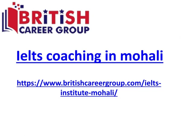 Ielts coaching in mohali