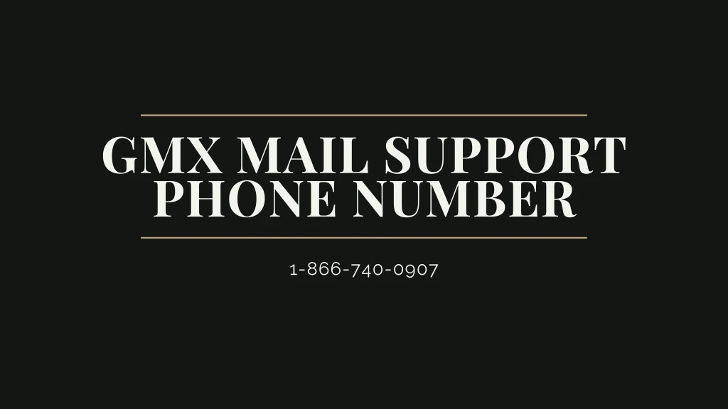 gmx mail support phone number