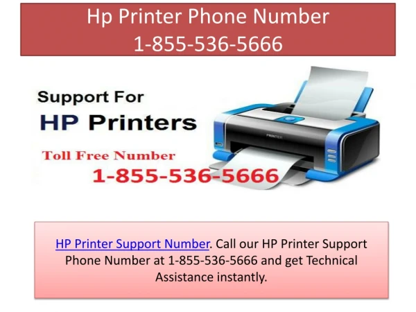 Hp Printer Phone Number 1-855-536-5666