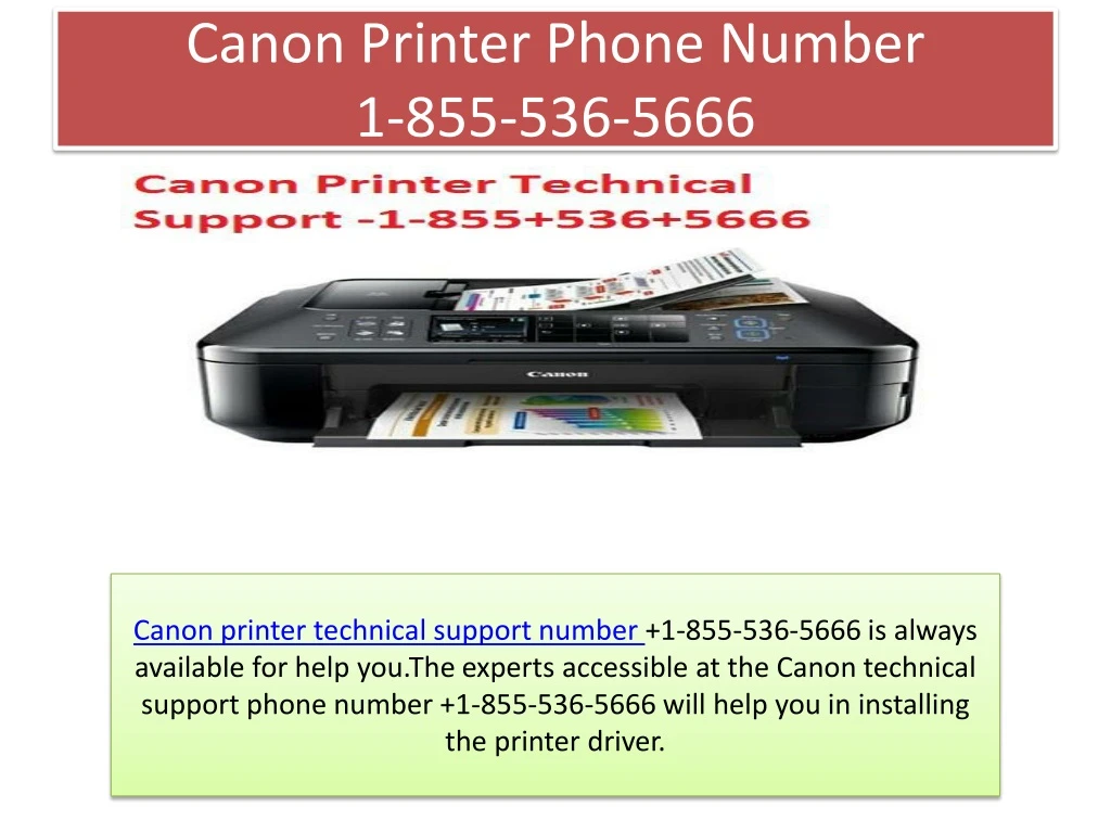 canon printer phone number 1 855 536 5666