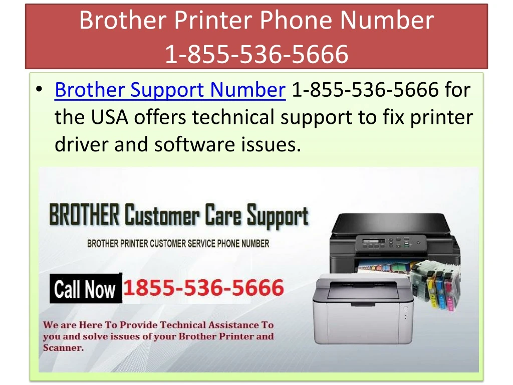brother printer phone number 1 855 536 5666