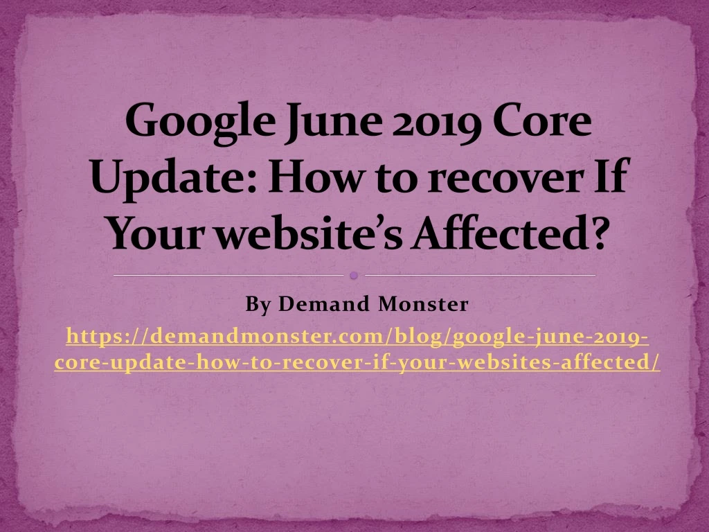 google june 2019 core update how to recover if your website s affected