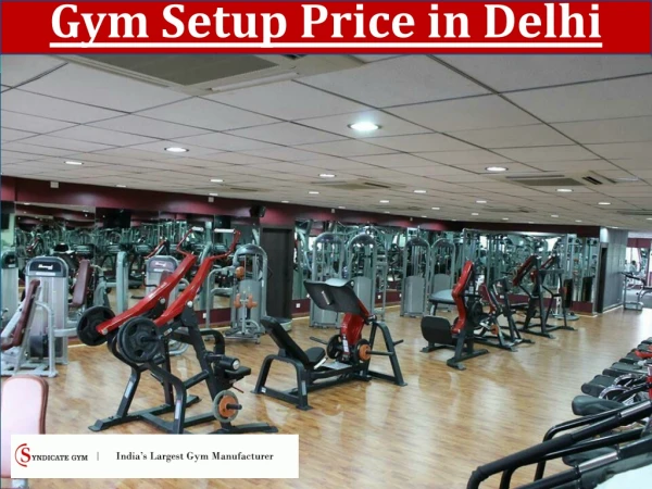 Gym Setup Price in Delhi