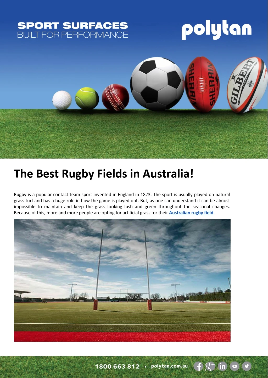 the best rugby fields in australia