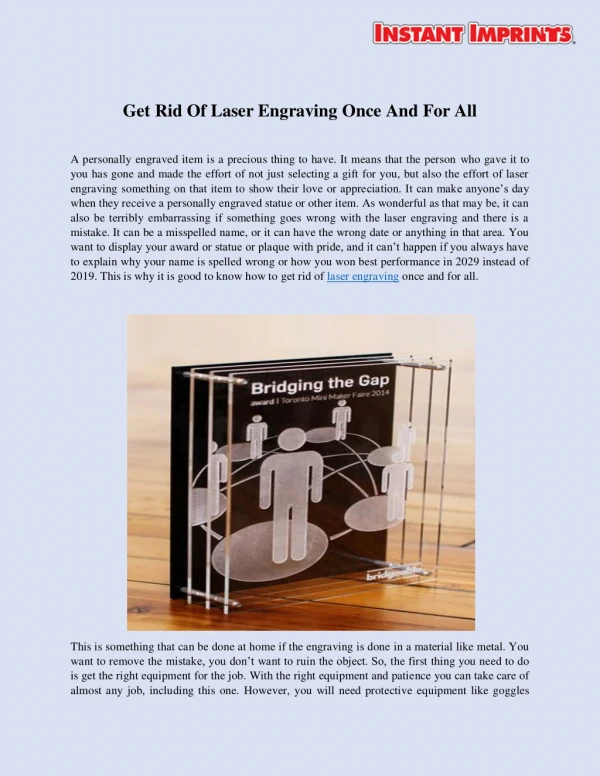 Get Rid Of Laser Engraving Once And For All