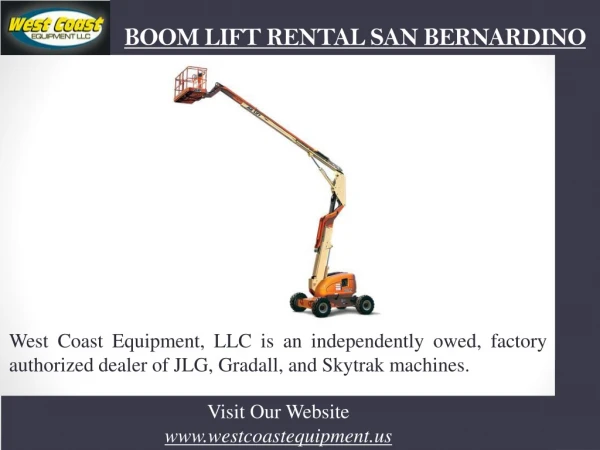 Boom Lift Rental San Bernardino
