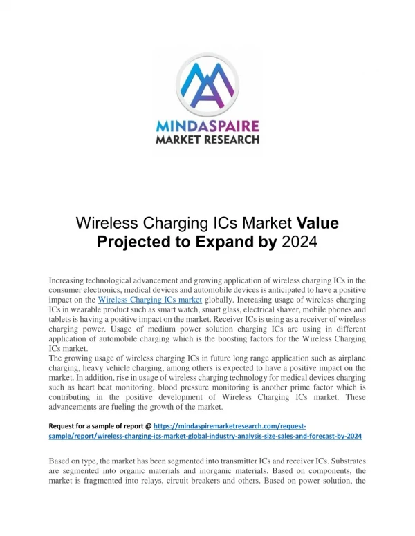 Wireless Charging ICs Market Value Projected to Expand by 2024