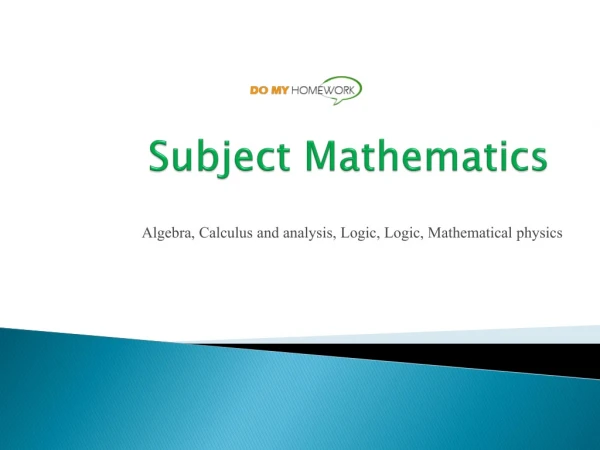 Get Mathematics Help Online
