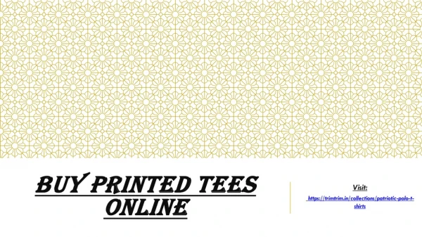 Buy printed tees online