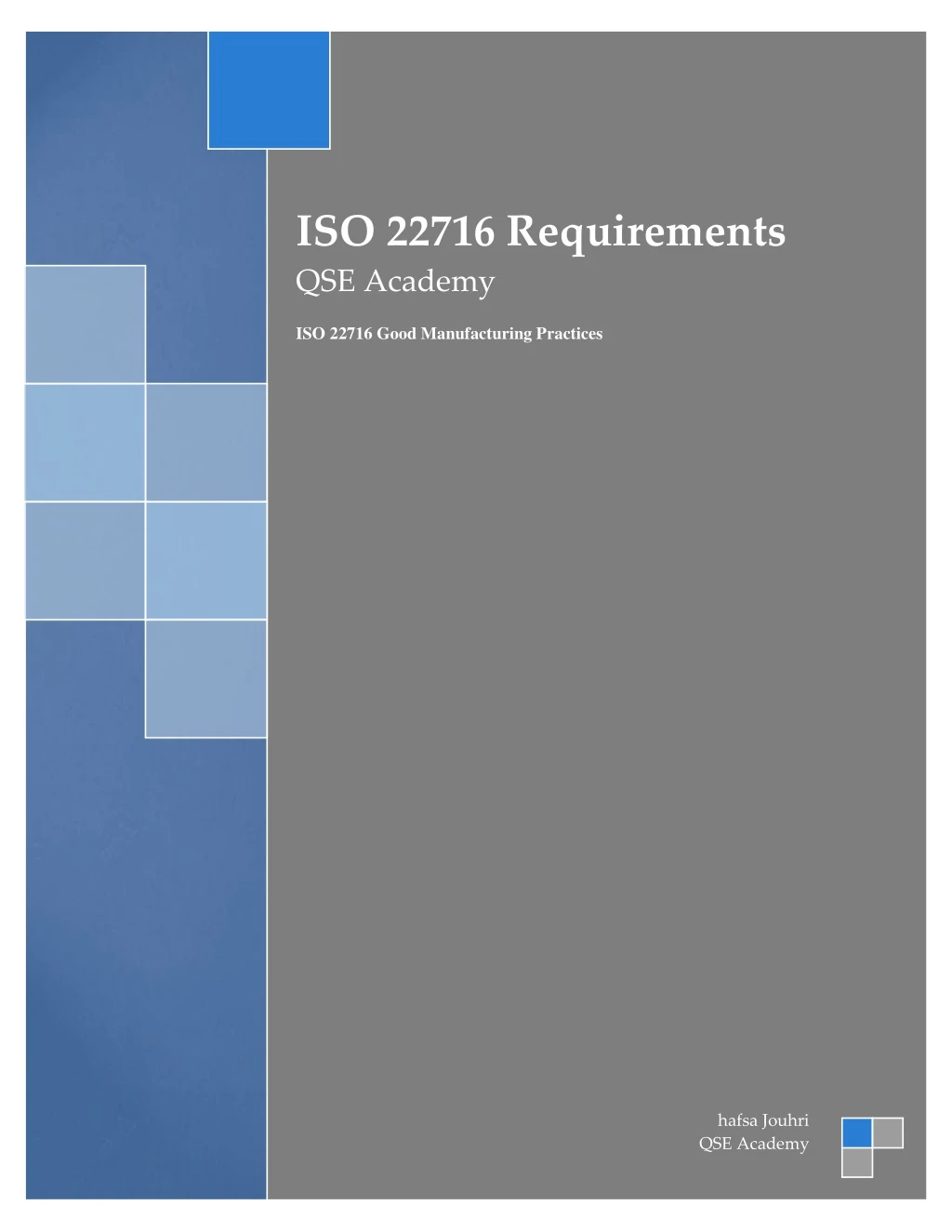 iso 22716 requirements qse academy iso 22716 good